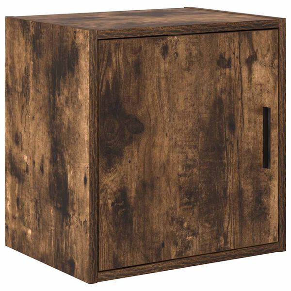 vidaXL Garage Wall Cabinet Smoked Oak Engineered Wood