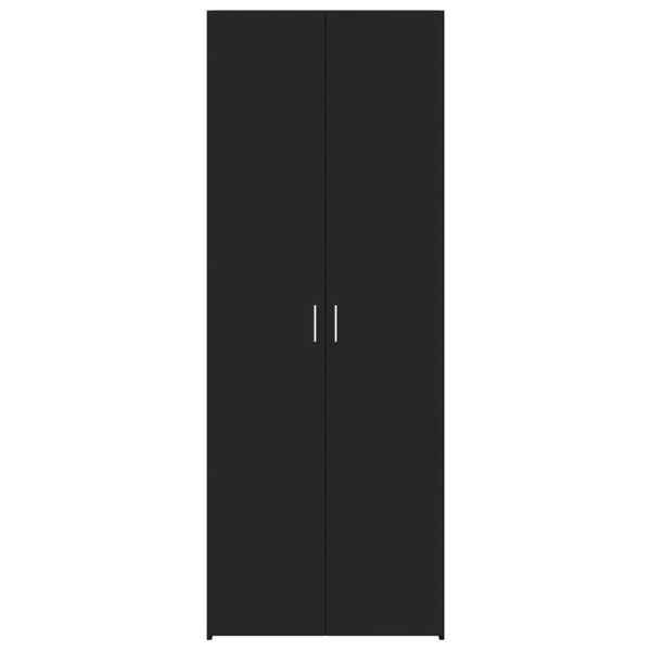 vidaXL Highboard Black 70x42.5x185 cm Engineered Wood