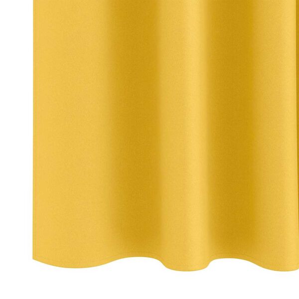 vidaXL Blackout Curtains with Rings 2 pcs Mustard Yellow 175 x 140 cm