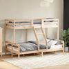 vidaXL Bunk Bed without Mattress 80x200/120x200 cm Solid Wood
