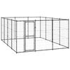 vidaXL Outdoor Dog Kennel Steel 14.52 m²
