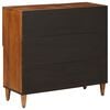 vidaXL Sideboard with Storage Walnut 80 x 33 x 75 cm Solid Mango Wood
