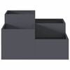vidaXL Garden Planter Anthracite 80 x 80 x 48 cm Steel