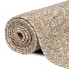 vidaXL Area Rugs Rectangular Natural and White 80 x 150 cm