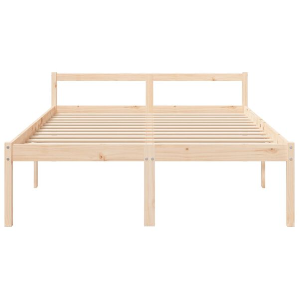 vidaXL Senior Bed without Mattress 160x200cm Solid Wood Pine