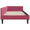 vidaXL Corner Bed Frame with Headboard Wine Red 100 cm x 200 cm Velvet