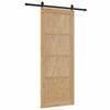 vidaXL Sliding Door Brown 83 x 211 cm Solid Pine Wood