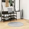 vidaXL Rug IZA Short Pile Scandinavian Look Grey &Oslash; 80 cm