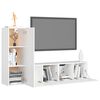 vidaXL 3 Piece TV Cabinet Set White Engineered Wood