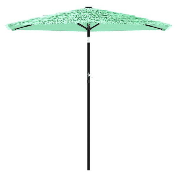 vidaXL Garden Parasol with Steel Pole Green 268x268x226 cm