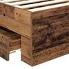 vidaXL Bed Frame with Headboard Old Wood 90 x 190 cm Engineered Wood
