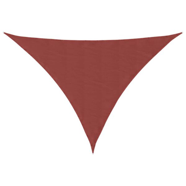 vidaXL Sunshade Sail Oxford Fabric Triangular 4x5x5 m Terracotta
