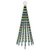 vidaXL LED Christmas Tree 180 cm 255 LEDs Multicolour Steel Black