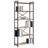 vidaXL Bookshelf Sonoma Oak 80 x 30 x 190 cm Engineered Wood