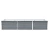 vidaXL Garden Raised Bed Galvanised Steel 240x80x45 cm Grey