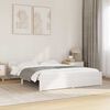 vidaXL Bed Frame without Mattress White Solid Wood 135x190 cm Double Double
