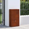 vidaXL Parcel Drop Box Rusty 44 x 22 x 82 cm Weathering Steel