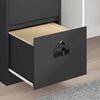vidaXL File Cabinet Black 45.5 x 42 x 139 cm Cold-Rolled Steel