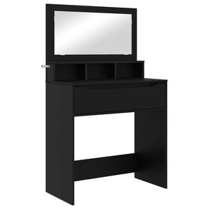 vidaXL Bedroom Dressing Tables Black 80 x 39.6 x 135 cm
