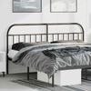 vidaXL Metal Headboard Black 193 cm