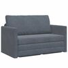 vidaXL Sofa Bed Dark Grey 124 x 204 x 61 cm Velvet