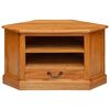 vidaXL CornerTVCabinet Natural 79 x 40 x 46 cm Solid Mahogany Wood