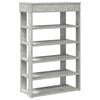 vidaXL Shoe Rack Concrete Grey 60x30x98 cm Engineered Wood