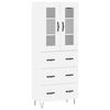 vidaXL Highboard White 69,5x34x180 cm Engineered Wood