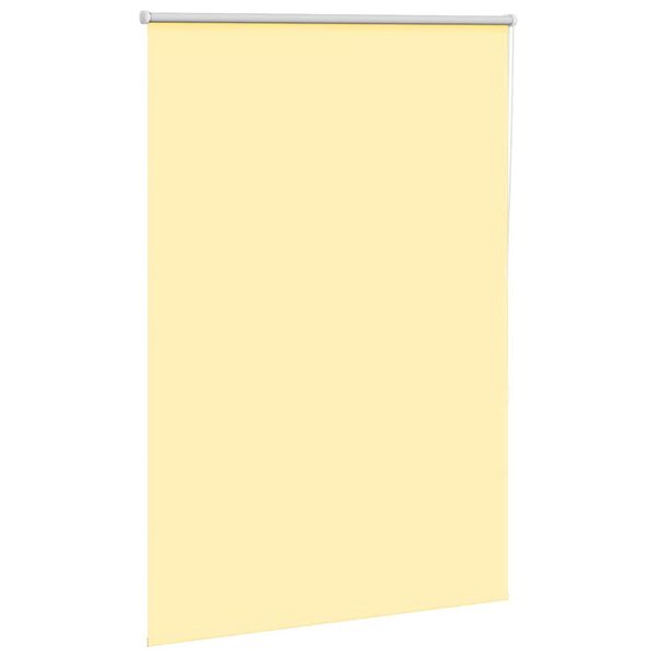 vidaXL Roller Blind Blackout Yellow 115x150 cm Fabric Width 110.7 cm Polyester
