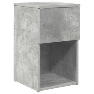 vidaXL Bed Cabinet Concrete Grey 29 x 31.5 x 49 cm Engineered Wood