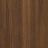 vidaXL Bathroom Mirror Brown Oak 60x10.5x37 cm Engineered Wood