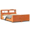 vidaXL Bed Frame without Mattress Wax Brown 120x200 cm Solid Wood Pine