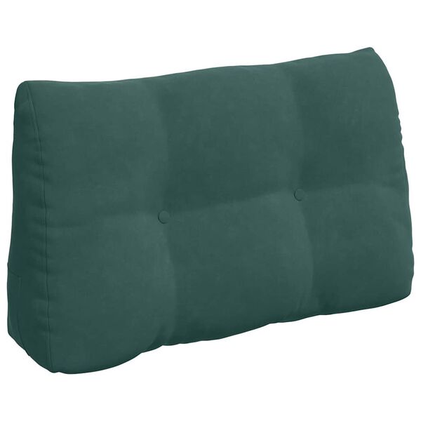 vidaXL Back Pillow Dark Green 80 x 24 x 50 cm Velvet