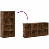 vidaXL Book Cabinet/Sideboard Smoked Oak 66x30x130 cm Engineered Wood
