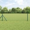 vidaXL Fence Post Green 50 x 0.4 m (25 x 25 mm mesh) Steel and PVC