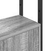 vidaXL Book Cabinet Grey Sonoma 40 x 24 x 161 cm Engineered Wood
