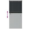 vidaXL Window Blind with Curtains Manual Black Aluminium