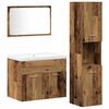 vidaXL Bathroom Furniture Set 4 pcs Brown Engineered Wood