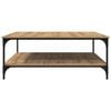 vidaXL Coffee Table Artisan oak 100 x 100 x 40 cm Engineered Wood
