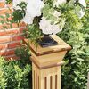 vidaXL Classic Square Pillar Plant Stand Light Wood 17x17x66 cm MDF