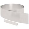 vidaXL Lawn Edging 4 pcs 450 x 0.05 x 20 cm Stainless Steel Silver