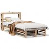 vidaXL Bed Frame without Mattress 90x190 cm Single Solid Wood Pine