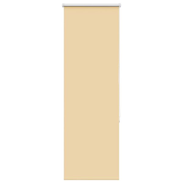 vidaXL Roller Blind Blackout Beige 45x150 cm Fabric Width 40.7 cm Polyester