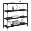 vidaXL Book Cabinet Black Oak 100 x 33 x 100 cm