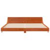 vidaXL Bed Frame without Mattress Wax Brown 180x200 cm Super King Solid Wood Pine