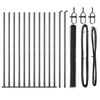 vidaXL Welded Wire Fence with Concrete Base 25 x 1.5 m (W x H)