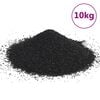 vidaXL Aquarium Sand 10 kg Black 0.2-2 mm