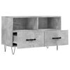 vidaXL TV Cabinet Concrete Grey 80x36x50 cm Engineered Wood