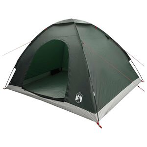 vidaXL Camping Tent with Roof Army Green 275 x 215 x 125 cm