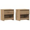 vidaXL Bedside Cabinets 2 pcs Artisan Oak 40x30x39 cm Engineered Wood